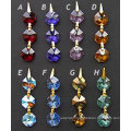 Wholesale topaz faceted octagon beads,crystal beads